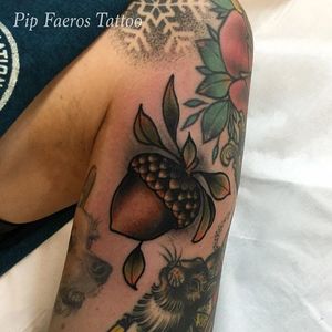 Acorn Tattoo by Pip Faeros #acorn #plant #tree #PipFaeros