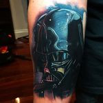 Darth Vader Tattoo by Mick Squires #DisneyVillain #Disney #DarthVader #MickSquires