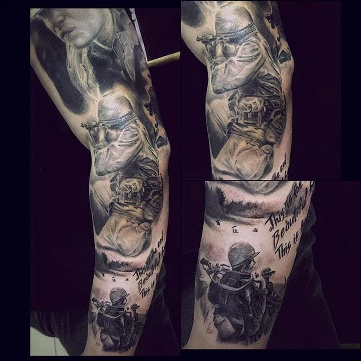 Tattoo uploaded by Servo Jefferson • Vietnam War sleeve by Anton