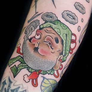 Tatuaje Hyottoko por Jan Willem #hyottoko #hyottokomask #japanese #traditionaljapanese #irezumi #JanWillem