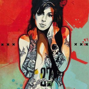 Amy Winehouse art by RedApe #RedApe #art #painting #inspiration #tattooed #amywinehouse