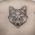 Fox tattoo by Fin T. #FinT #malaysia #geometric #animal #origami #pointillism #dotwork #fox