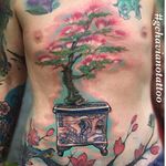 Bonsai Tree Tattoo by Guille Chaviano #Bonsai #BonsaiTree #Japanese #GuilleChaviano