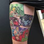 He-Man tattoo by Mark Reed. #He-Man #Heman #cartoon #comicbook #comics