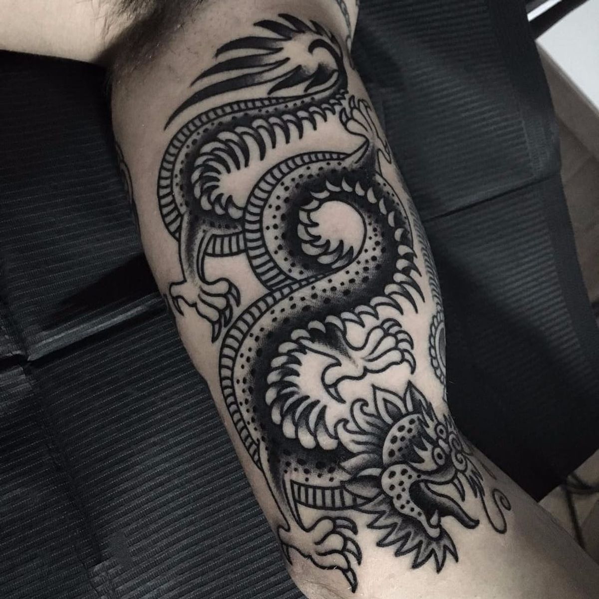 Tattoo uploaded by Tattoodo • Dragon by Luca Polini #LucaPolini # ...