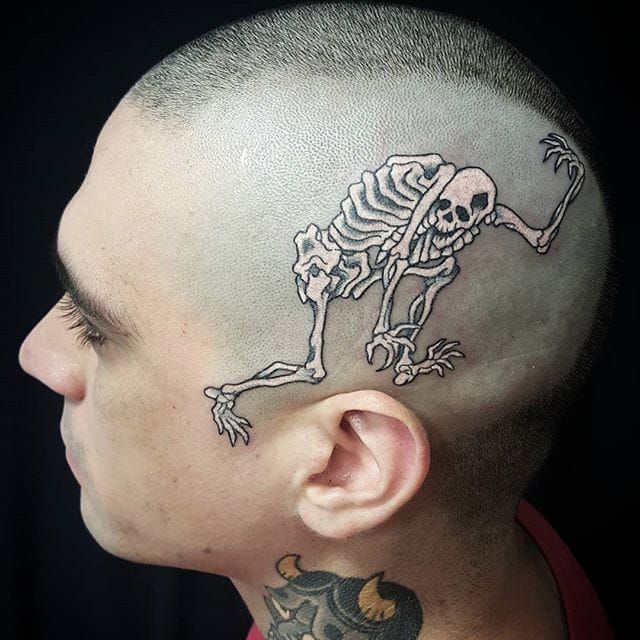 Eddy Electric Ink  Neotraditional party skeleton  Love doing these  kind of tattoos New small design For more information  eddymonnikenwerktattoonl neotraditionaltattoo neotraditional  neotraditionaltattoo neotraditionaltattooers 