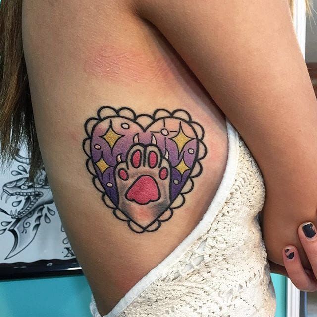 How to Get a Tattoo of Your Cats Paw Print See the Process  POPSUGAR  Beauty UK