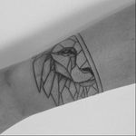 Geometric lion tattoo #geometric #geometry #lion #linework #blackwork #blckwrk #btattooing #geometriclion #minimalism #stmarysink