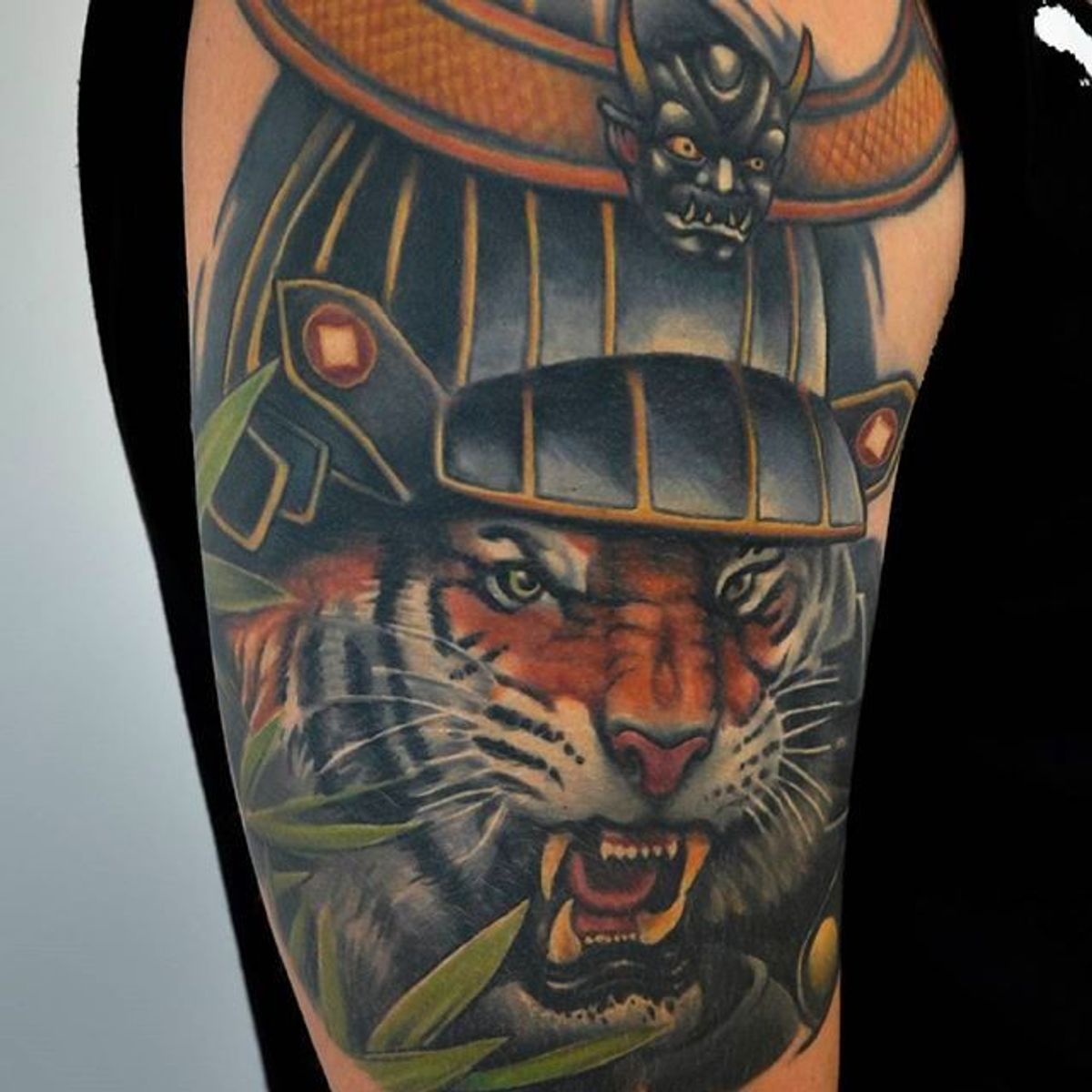 Tattoo uploaded by rcallejatattoo • Amazing and fierce tiger head ...