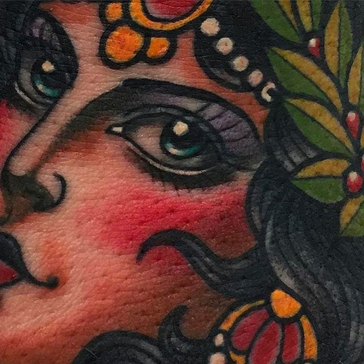 Tattoo Uploaded By Minerva • Lady Face Tattoo Upclose By Xam