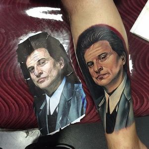 Tommy DeVito Tattoo by Roman Abrego #Goodfellas #TommyDeVito #gangster #gangsters #portrait #RomanAbrego