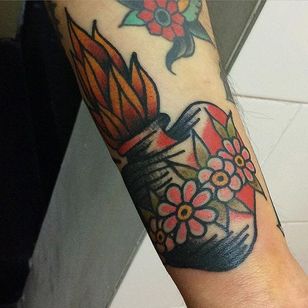 Tatuaje del sagrado corazón de Victor Vaclav