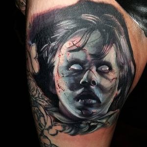The Exorcist via instagram thealexwright #TheExorcist #horror #portrait #movie #horrormovie #realism #color #AlexWright