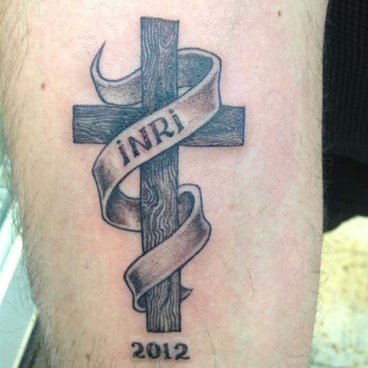 Tattoo uploaded by Ross Howerton • Wassim Razzouk's clients often have the  year of their pilgrimage to Jerusalem memorialized under the traditional  Christian iconography. #Christian #Coptic #cross #RazzoukTattoo  #WassimRazzouk #woodenblock #script ...