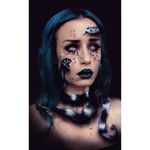 Medusa by Emily Anderson (via IG-likecharity) #makeupartist #mua #bodypaint #halloween #creepy #monster #medusa #EmilyAnderson