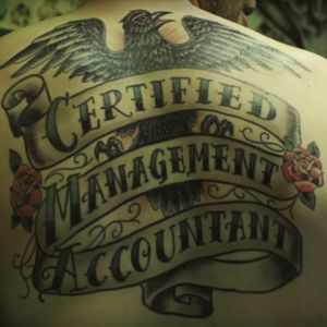 Screenshot of the fake back-piece featured in IMA's new commercial. #accountants #ad #commercial #funny #IMA
