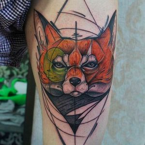 Sketch Style Fox Head Tattoo by Damian Thür @MrCoffee85 #DamianThür #Sketchstyle #sketchstyletattoo #Fox