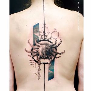 Tattoo by Klain #Cancer #zodiac