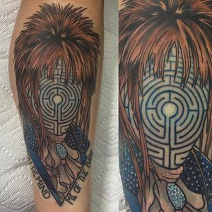 Labyrinth Tattoo by Jay Joree #Labrynth #faceless #neotraditional #JayJoree