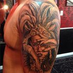 Joshua Stallworth creates some of the best aztec tattoos out there. #aztec #joshuastallworth #aztectattoos
