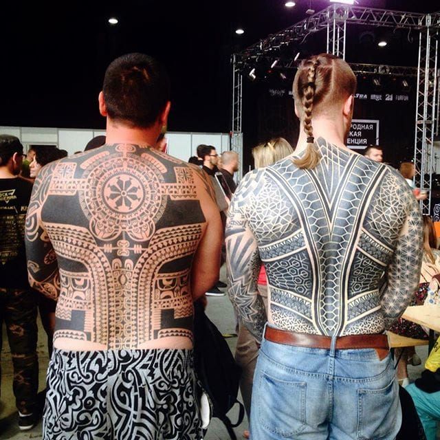 Tattoo uploaded by Joe • Large scale back tattoos. #DmitryBabakhin  #Polynesian #polynesiantattoo #backpiece #blackwork #black #negativespace # symmetrical #tatau • Tattoodo