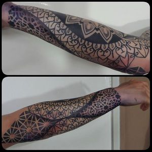 Tattoo by Sam Rivers #Geometric #Blackwork #Mandala #SamRivers