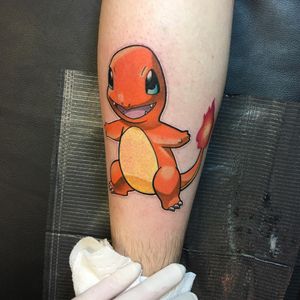 A feisty little Charmander by Thomas Muron (IG—thomasmuron). #Charmander #GameBoy #Nintendo #Pokémon #ThomasMuron