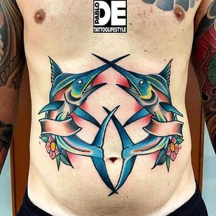 Swordfish Tattoo por Pablo De #swordfish #swordfishtattoo #traditional #traditionaltattoo #traditionaltattoos #oldschool #italiantattoos #PabloDe
