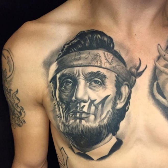 Remembering the Gettysburg Address With These Abe Lincoln Tattoos   Ultimate Tattoo Supply