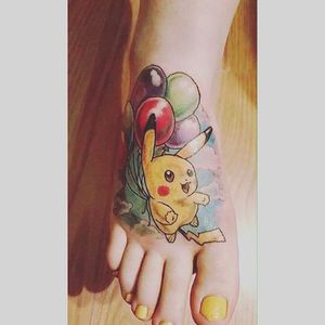 Pikachu going all the way up ! #pokemongo #pokemontattoos #pokemon #pikachu