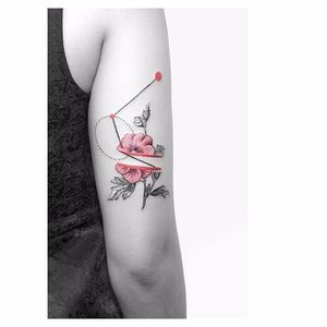 Geomteric flower tattoo #normalcarrey #kaiyuhuang #aesthetic #geometic