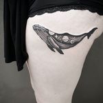Whale Tattoo by Ben Doukakis #whale #whaletattoo #whaletattoos #blackwork #blackworktattoo #blackworkwhale #dotwork #dotworkwhale #contemporarytattoo #contemporarytattoos #seacreature #BenDoukakis
