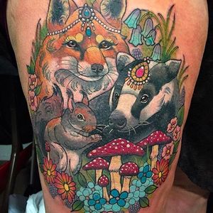 Beautiful Animal Tattoos by Ashley Luka @AshleyLuka #AshleyLuka #Animal #Animals #Animaltattoo #Animaltattoos #Neotraditional #AshleylukaTattoo #UK