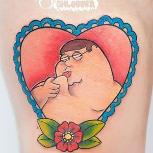 Peter Griffin Tattoo by @ku__da #petergriffin #familyguy #cartoon #animation #sitcom #entertainment