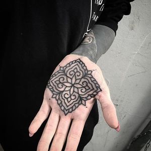 Palm Tattoo by Marcel Birkenhauer #palm #palmtattoo #blackwork #blackworktattoo #blackink #blackworkartist #berlin #MarcelBirkenhauer