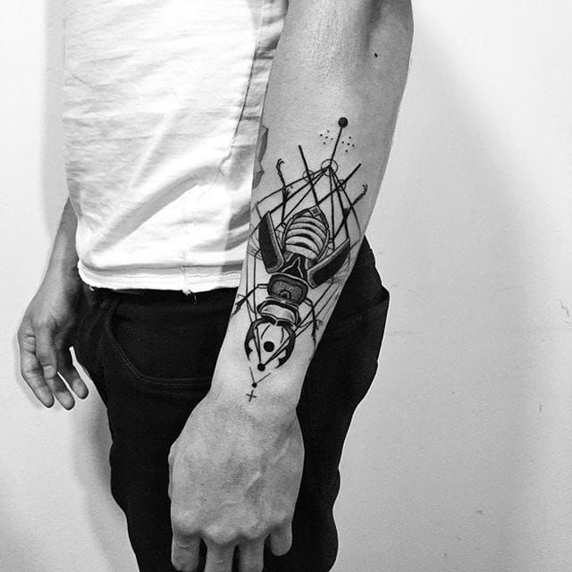 Luke Artistry в Instagram Life Cycle art of the Rhinoceros beetle   Beetle art Beetle tattoo Bug tattoo