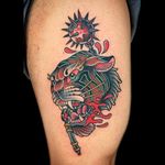 Flail by Phil Hatchet (via IG-philhatchetyau) #traditional #cats #Cattoo #color #PhilHatchetyau