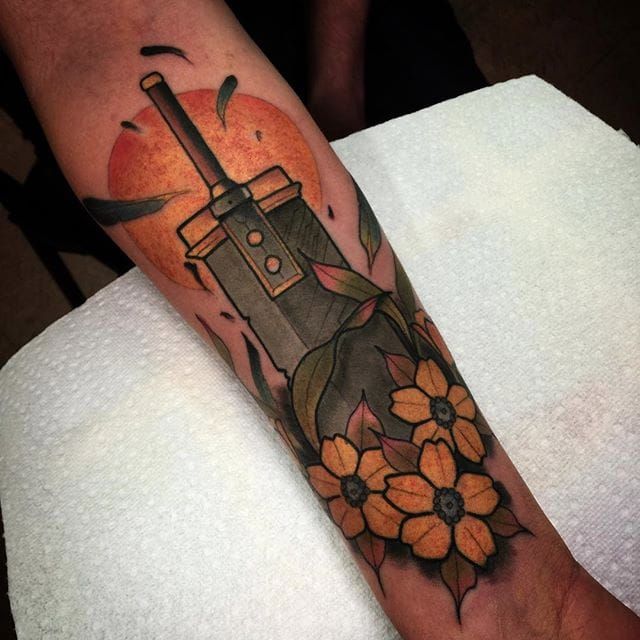 Tattoo uploaded by Xavier • Buster sword tattoo by Alex K'eh. #ff #ff7 # sword • Tattoodo