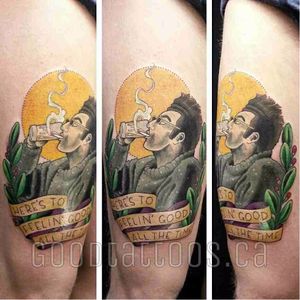 Seinfeld tattooo by Good Tattoos in Canada. #seinfeld #tvshow #tvseries #tv