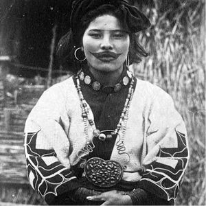 Ainu woman, unknown photographer #Japanese #Tattooed #Ainu #Woman #Ainuwoman #Japan