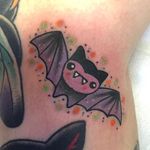 Batty via instagram keely_rutherford #halloween #bats #color #cute #KeelyRutherford