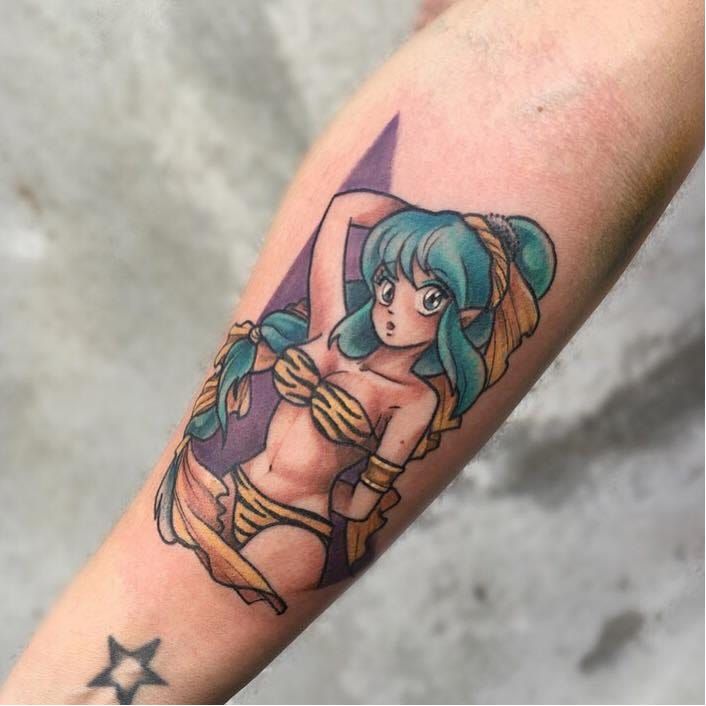 tattoos and art by freak  Lil anime style videogame character pinup
