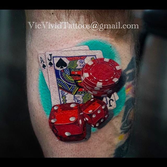 75 Dice Tattoos For Men  The Gamblers Paradise Of Life