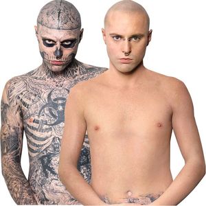 Rick Genest also known as Zombie Boy #RickGenest #ZombieBoy #makeup #makeover #howtohideatattoo