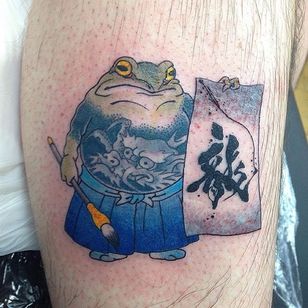 Toad Tattoo por Makoto Ohmatsu #tudse #tudsetattoo #japanesetoad #japanesetattoo #frog #japanesfrog #MakotoOhmatsu
