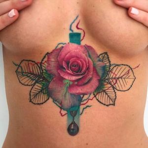 Awesome transition of a realistic rose into a linework #realistic #linework #rose