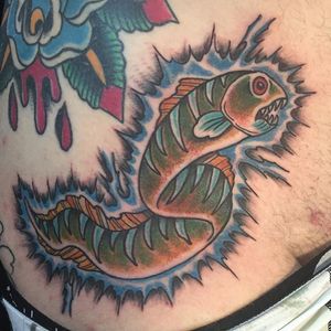 Eel Tattoo by Ian Duca #eel #traditionaleel #traditional #IanDuca