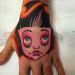 Cool hand tattoo by Logan #Logan #BarracudaTattoo #newschool #handtattoo