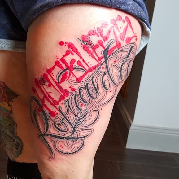 hopeless romantic tattoo on Josie Canseco