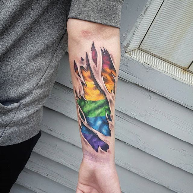 Buy 8 Temporary Tattoos  Rainbow  Gay Tattoo  Flag  LGBT Online in  India  Etsy